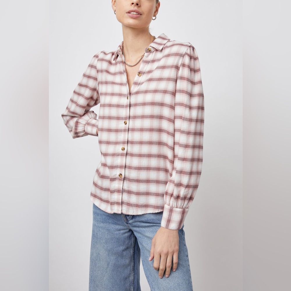Rails Angelica Shirt Mauve Rose Iron size Medium